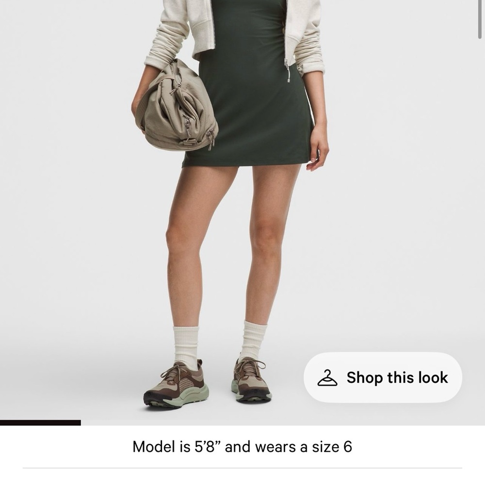 Lululemon Athletica Forest Green Mini Skirt